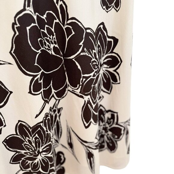 Ann Taylor Silk Halter Dress in Black Floral Size 0P - Picture 5 of 6